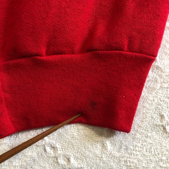 VTG 90s Girardin Christmas Cardinal Sweatshirt Cardigan L Glitter Appliqué USA - Picture 10 of 13